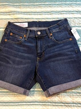 Gap Women's 5" Girlfriend Jean Shorts Size 25 - New with Tags Dark Denim